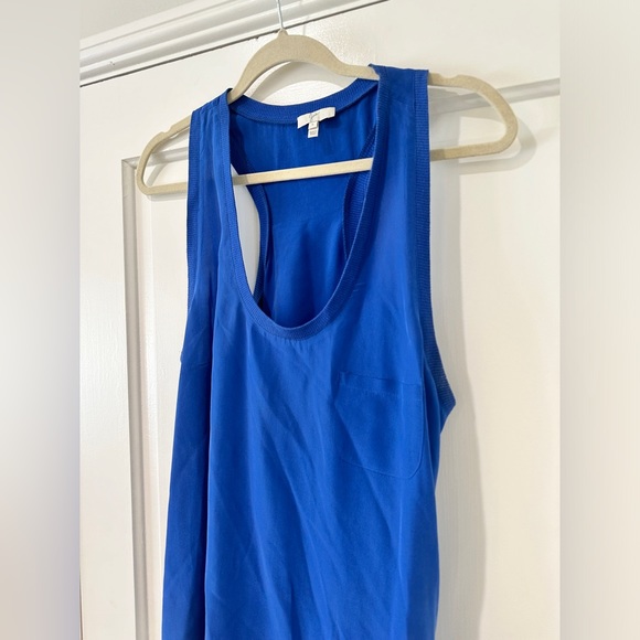 Joie Silke cobalt blue Racerback top tank blouse - Picture 9 of 9